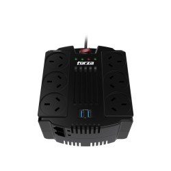 Estabilizador Forza FVR‑1202USB‑A 1200 VA